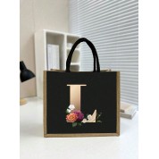 Black And Rose Gold Tote Bag