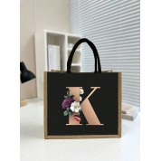 Black And Rose Gold Tote Bag