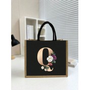 Black And Rose Gold Tote Bag