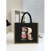 Black And Rose Gold Tote Bag