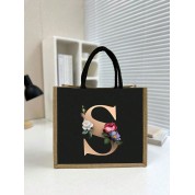 Black And Rose Gold Tote Bag