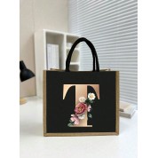 Black And Rose Gold Tote Bag