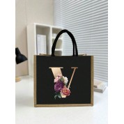 Black And Rose Gold Tote Bag