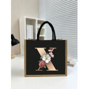 Black And Rose Gold Tote Bag