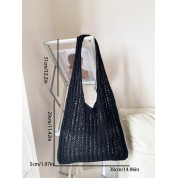 Black Tote Bag With Design