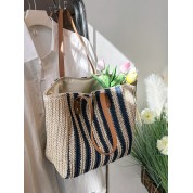 Navy Blue Large Tote Bag