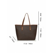 Large Vegan Leather Tote Bag