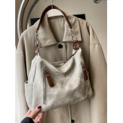 Faux Leather Tote Handbag Shoulder Bag