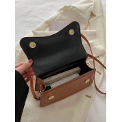 Brown Leather Bag With Shoulder Strap