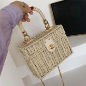 Top Handle Bag With Chain