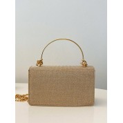 Gold Evening Bag With Chain