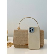 Gold Evening Bag With Chain