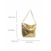 Shoulder Bag With Gold Chain Strap