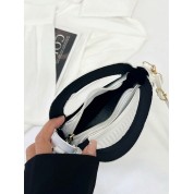 Round Mini Shoulder Bag Black