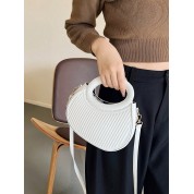 Round Mini Shoulder Bag Black