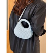 Round Mini Shoulder Bag Black