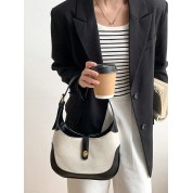 Black Canvas Messenger Bag Women