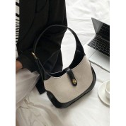 Black Canvas Messenger Bag Women