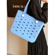 Blue And Brown Tote Bag