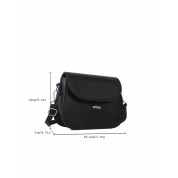 Black Leather Mini Shoulder Bag