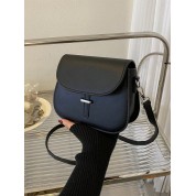 Black Leather Mini Shoulder Bag