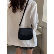 Black Leather Mini Shoulder Bag