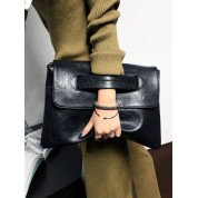 Black Clutch With Shoulder Strap