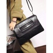 Black Clutch With Shoulder Strap