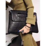 Black Clutch With Shoulder Strap