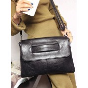 Black Clutch With Shoulder Strap