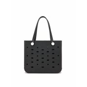 Black And Silver Tote Bag