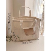 Small White Top Handle Bag