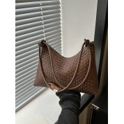 Brown Leather Tote Shoulder Bag