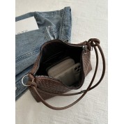 Brown Leather Tote Shoulder Bag