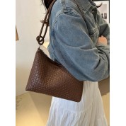 Brown Leather Tote Shoulder Bag