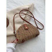 Nylon And Leather Crossbody Bag