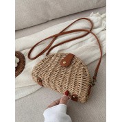 Nylon And Leather Crossbody Bag