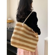 Straw Bag With Shoulder Strap