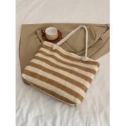 Straw Bag With Shoulder Strap