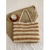 Straw Bag With Shoulder Strap