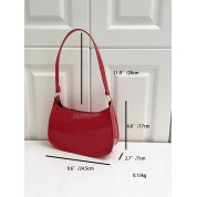 Large Red Leather Shoulder Bag