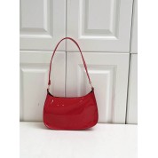 Large Red Leather Shoulder Bag