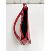 Large Red Leather Shoulder Bag