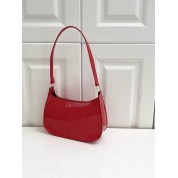 Large Red Leather Shoulder Bag