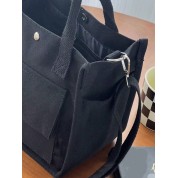 Multi Pocket Canvas Tote Bag