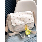 Logo Print Nylon Crossbody Bag