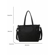 Extra Large Black Canvas Tote Bag