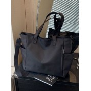 Extra Large Black Canvas Tote Bag