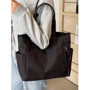 Extra Large Black Canvas Tote Bag