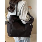 Extra Large Black Canvas Tote Bag